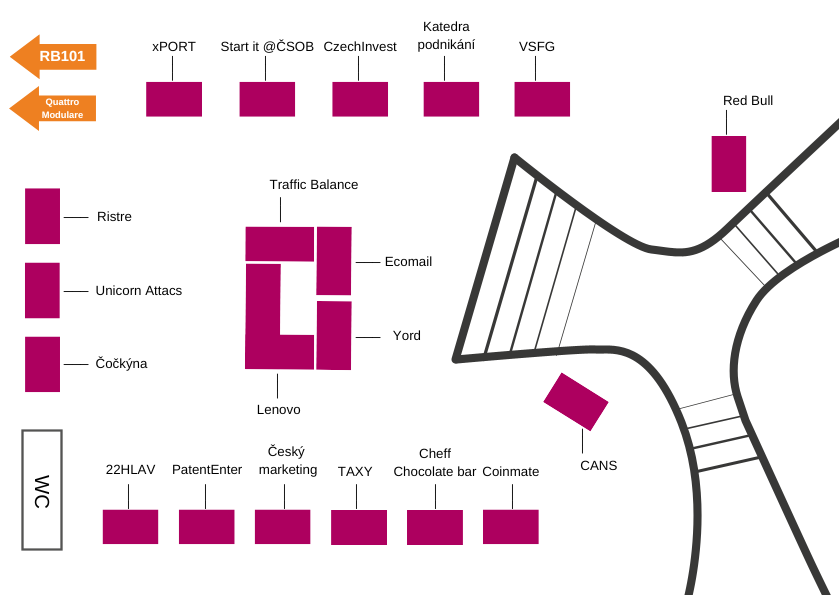 Mapa festivalu